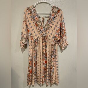 Bohemian Print Women's Dress